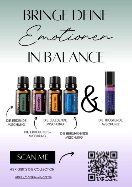 Bringe Deine Emotionen in Balance mit den ätherischen Ölen von doTERRA - Susi´s Aromastübchen