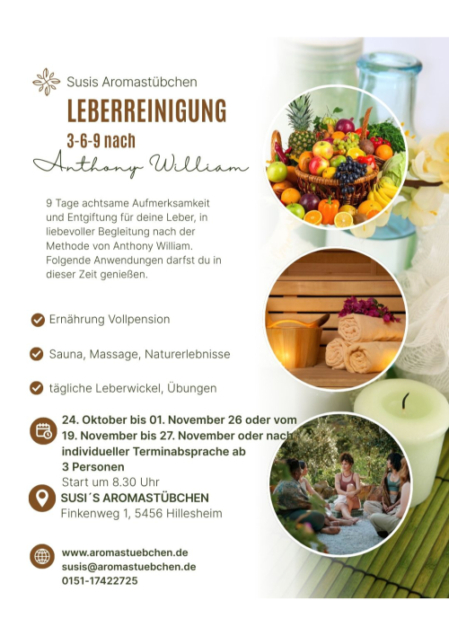 Entgiftung für Deinen Körper nach Anthony William
